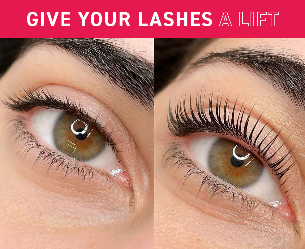 before and after a lash lift