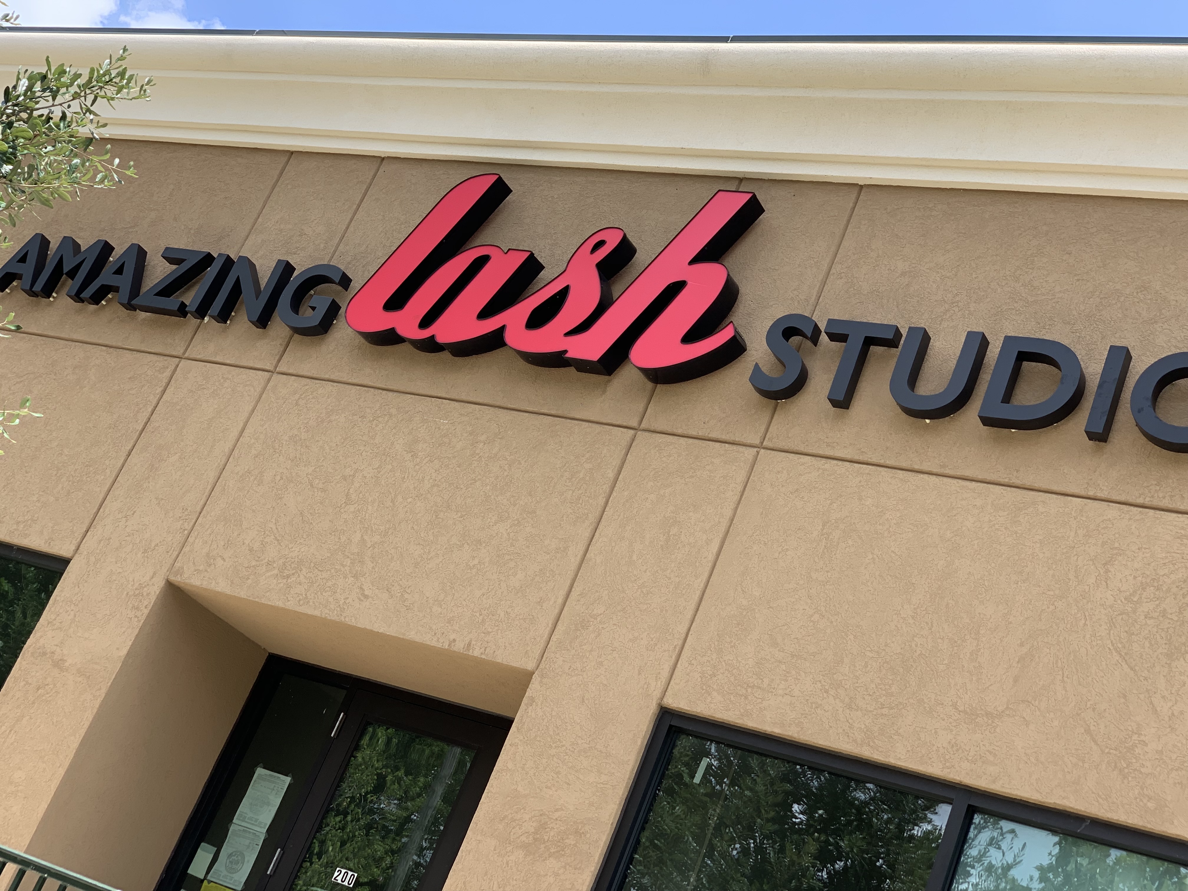 Amazing Lash Studio store sign